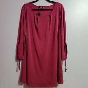 NWT Lily by Formiana shirt red burgendy 2xl